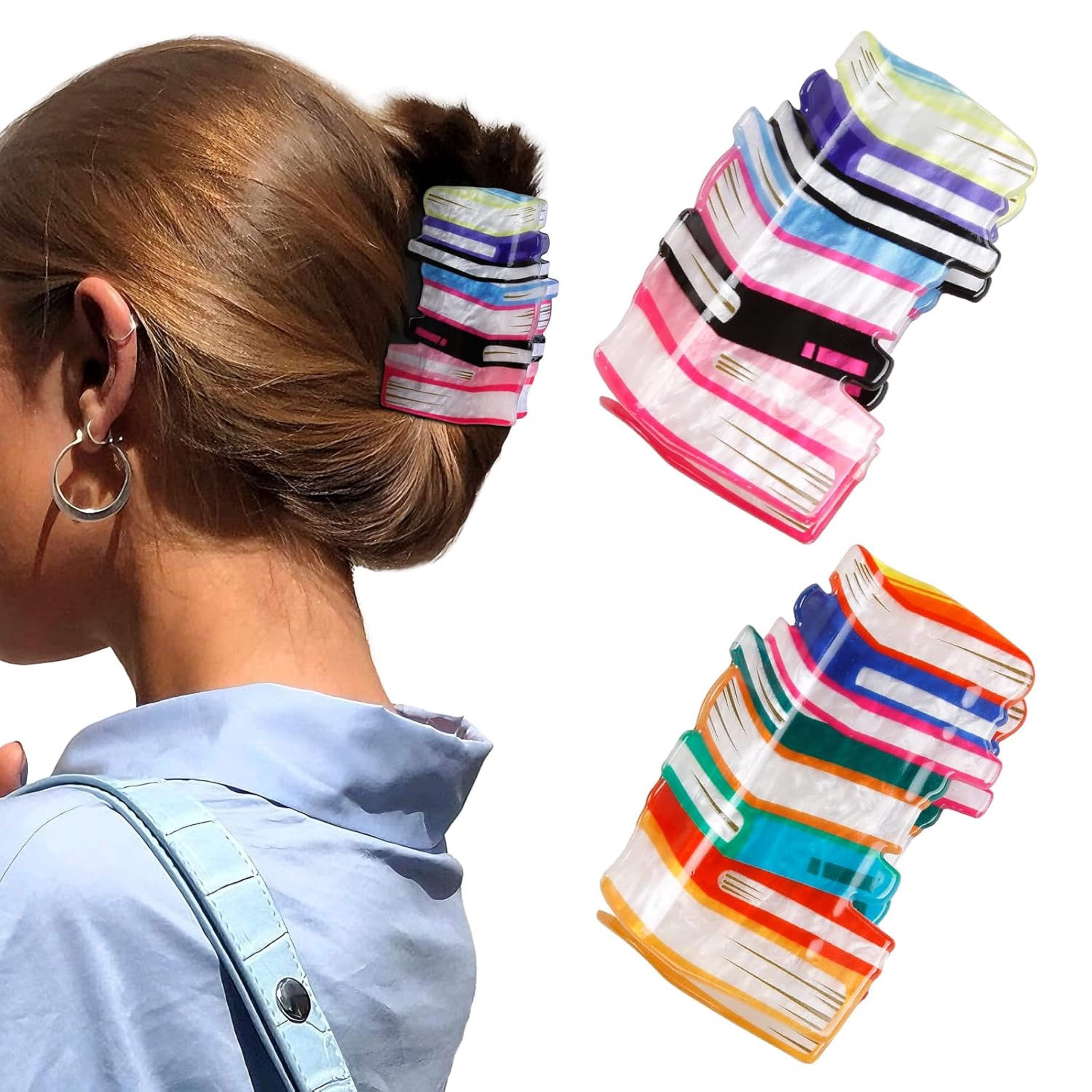 Custom Molded Hair Claw Clip with Full Color Print (Fast Boat Freight)